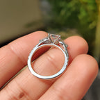 Princess Cut Diamond In Pave Setting Ring