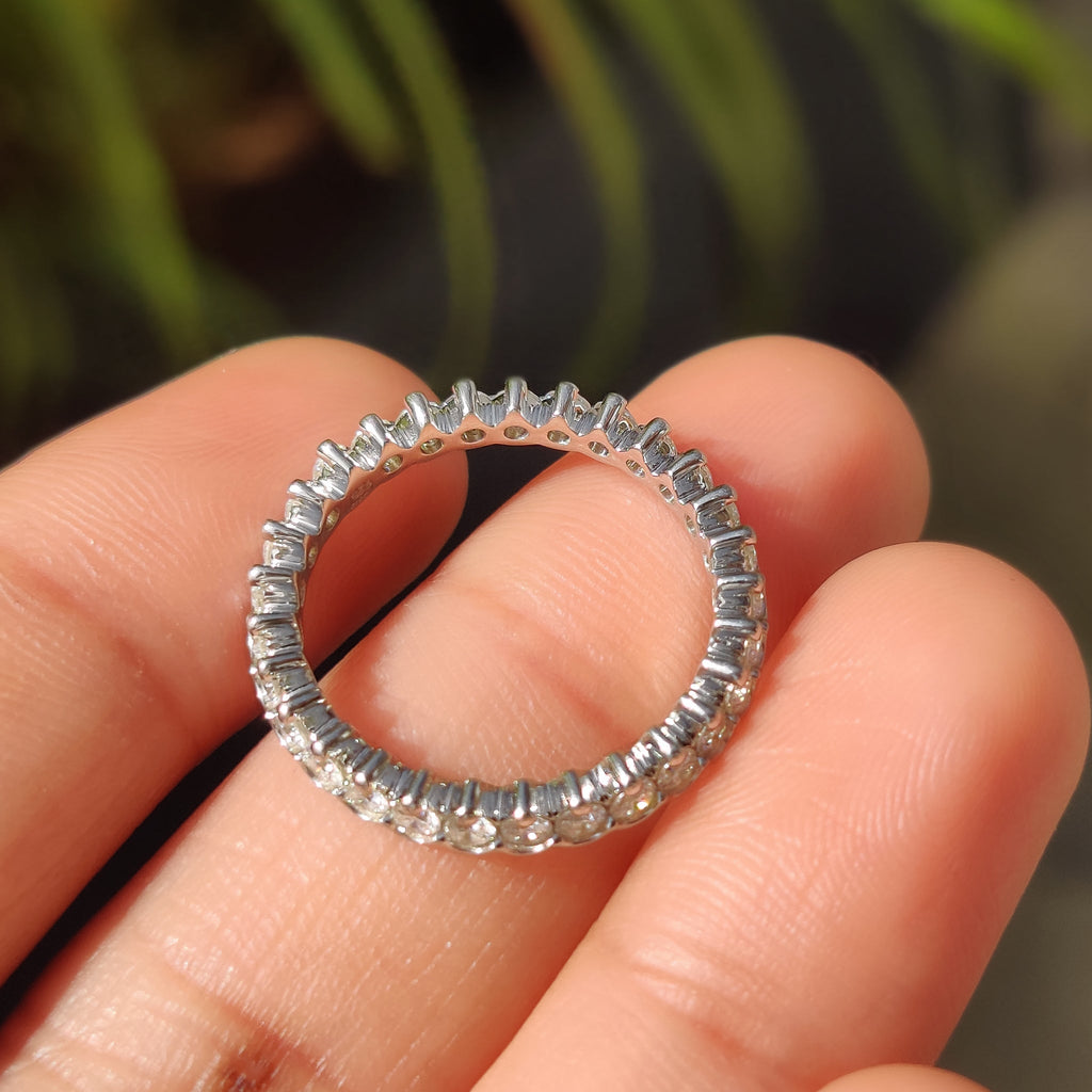 Lab Grown Diamond Round Wedding Band In Eternity Style