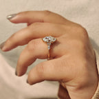 Marquise Engagement Ring In Muse Setting