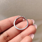 Tiara Wedding Band - Round Cut Diamonds