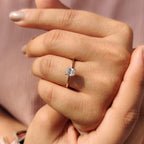 Yellow Gold Oval Diamond Engagement Ring