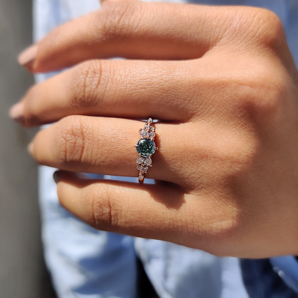 Portuguese Cut Engagement Ring In Muse Setting