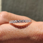 Woven Eternity Shared Prong Wedding Band