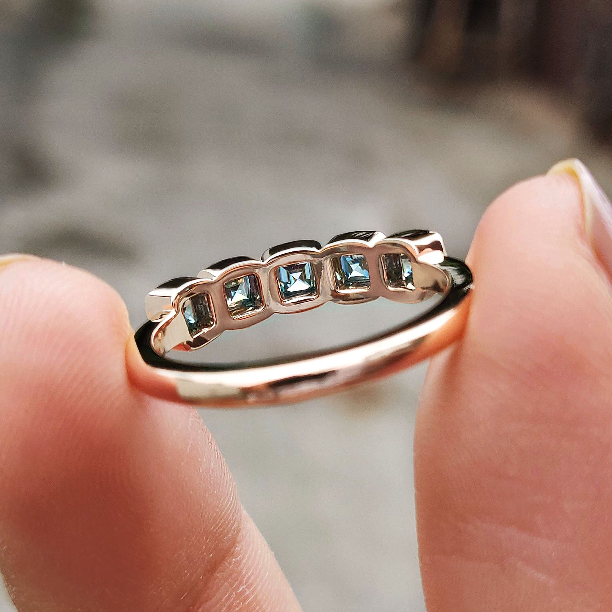 French Cut Half Eternity Band