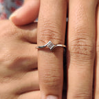 Baguette Cut Toi Et Moi Engagement Ring