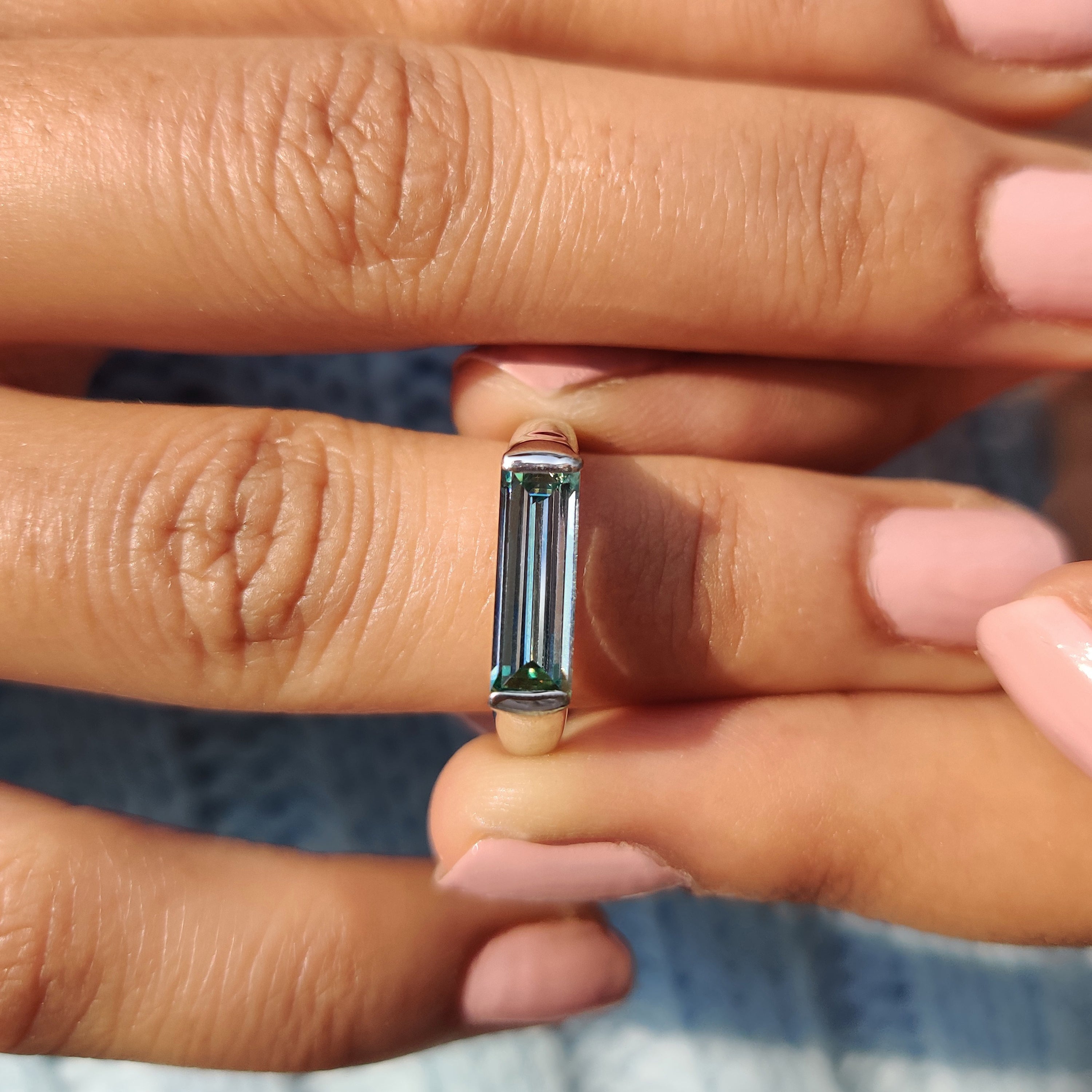 Baguette Solitaire East West Ring