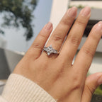 Marquise And Pear Diamond Ring