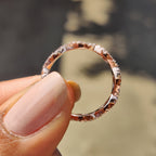 Round Diamond Wedding Band - Twisted Pave Design