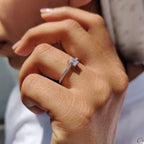 Emerald Pave Ring With Secure Four Prong Setting