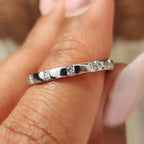 Round Cut Diamond Gypsy Wedding Band