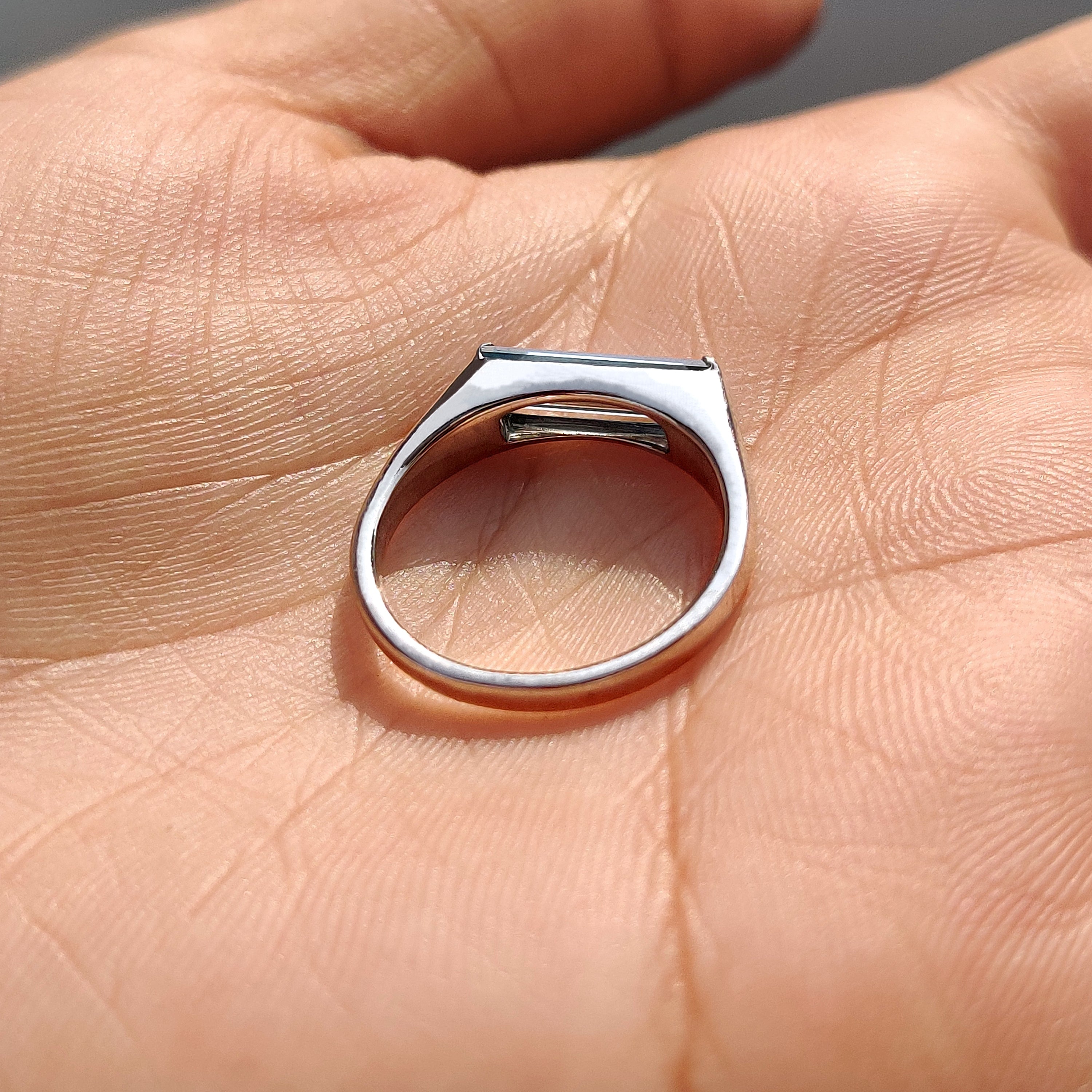 Baguette Solitaire East West Ring