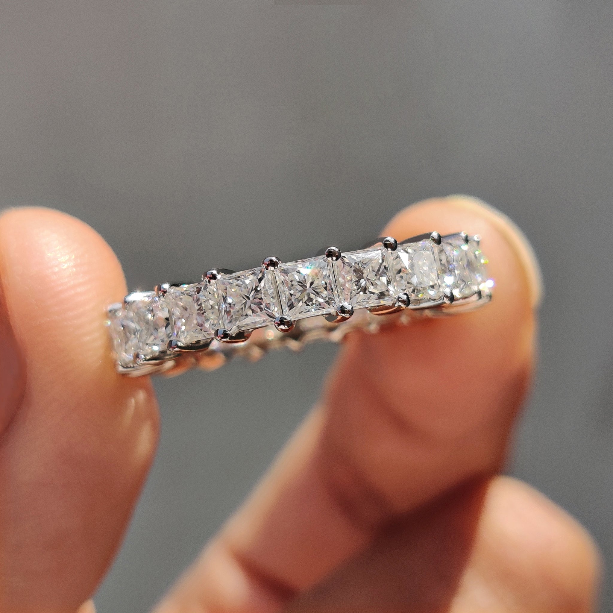 Princess Cut Diamond Band - Full Eternity Image principale du produit