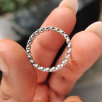 Minimalist Round Cut Eternity Style Diamond Wedding Band