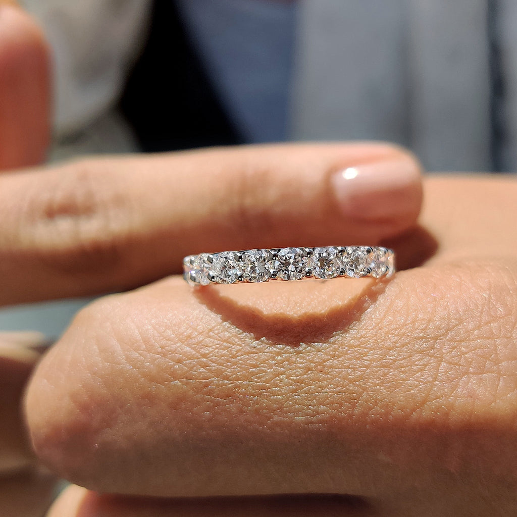 Full Eternity Yellow Gold Wedding Band