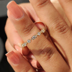 Yellow Gold Milgrain Diamond Wedding Band