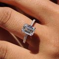 Emerald Cut Diamond Engagement Ring