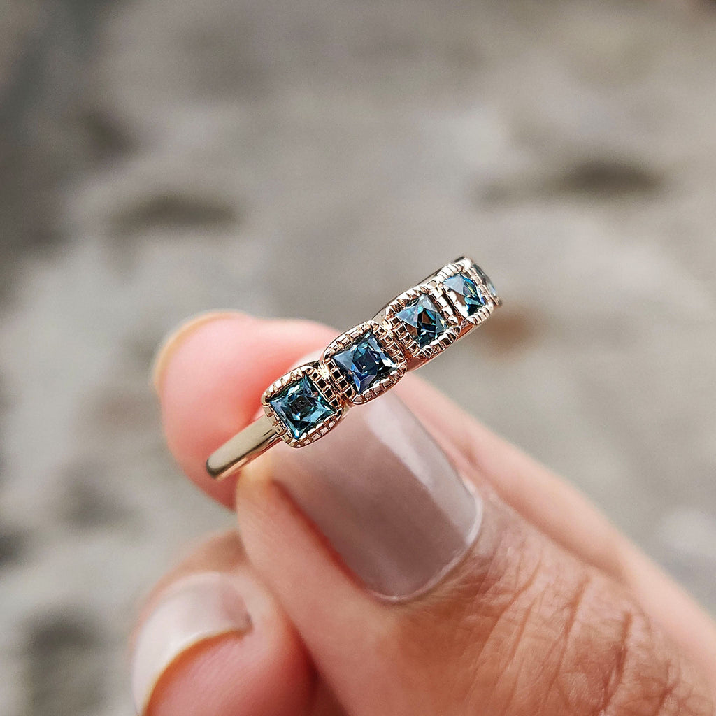 French Cut Half Eternity Band