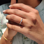 Cluster Engagement Ring for Modern Style
