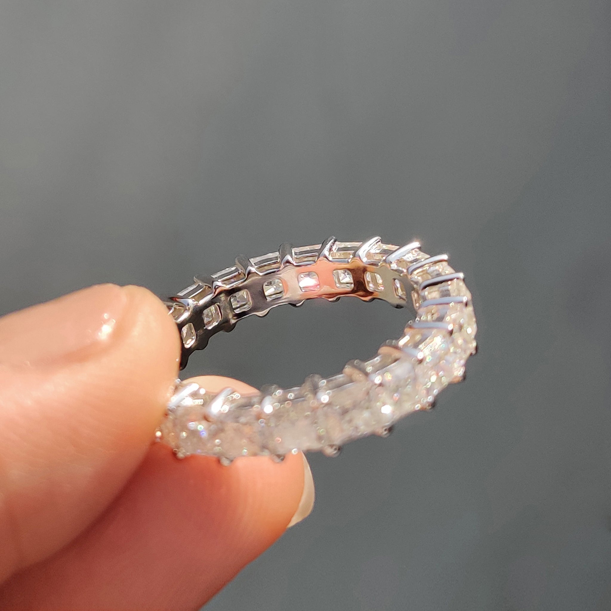 Princess Cut Diamond Band - Full Eternity Image secondaire du produit