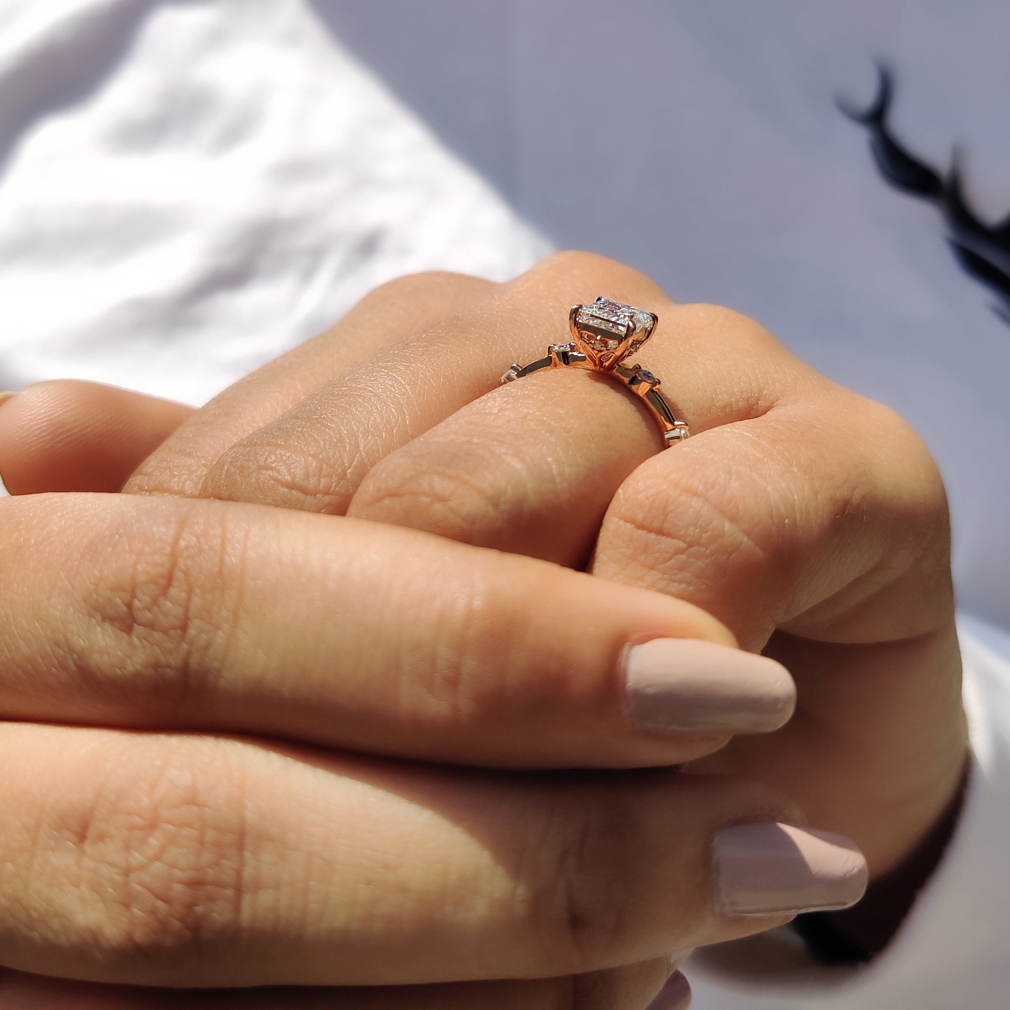 Princess Cut Diamond Ring In Yellow Gold