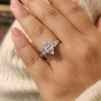 Marquise And Pear Diamond Ring