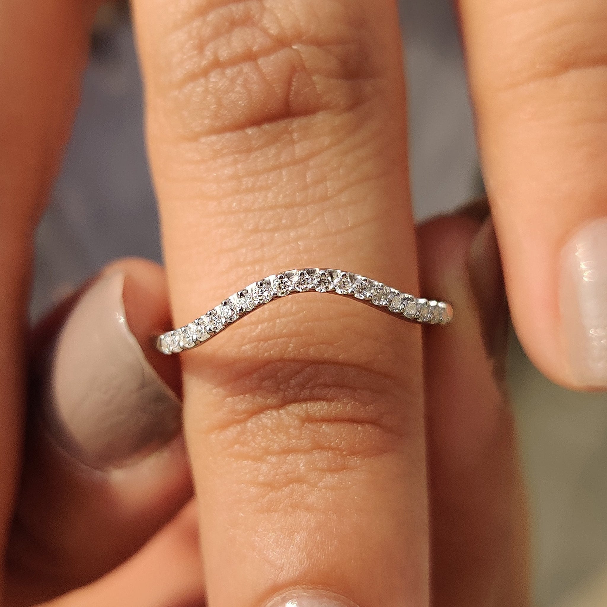 Half Eternity Band With Round Cut