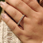 Round Diamond Eternity Wedding Band