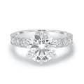 1.90 CT Round Cut Moissanite Six Prong Engagement Ring
