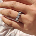 Garland Eternity Band with Round Moissanite Stone