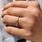 Round Diamond Wedding Band in Sleek Pave Style