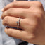 Round Diamond Wedding Band in Sleek Pave Style