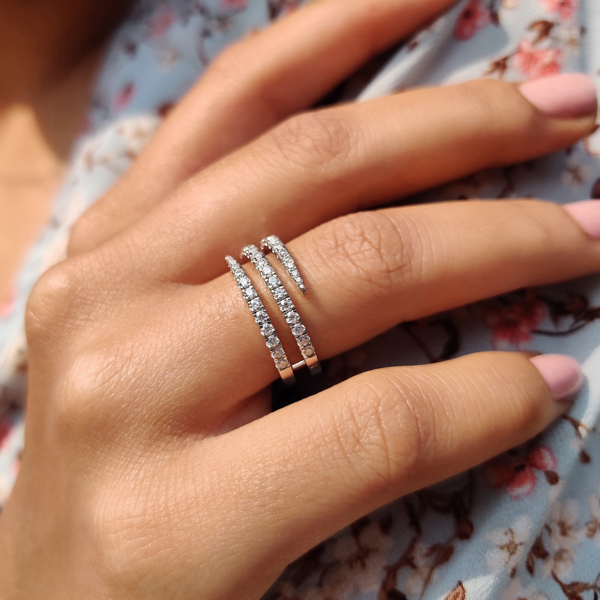 Spiral Ring - White Gold Secondary image