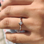 Baguette Cut Toi Et Moi Engagement Ring
