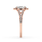 Split Shank Engagement Ring With Oval Diamond Elegance
