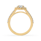 Cluster Diamond Ring With Pave Style