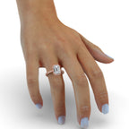 Emerald Halo Engagement Ring