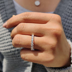 Full Eternity Yellow Gold Wedding Band