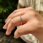 3/4 Eternity Marquise And Round Wedding Band