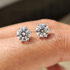 Stud Round Cut Diamond Earrings
