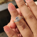 Round Diamond Ring In Upside Down Style