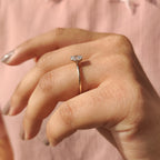 Oval Solitaire Engagement Ring with a Classic Style