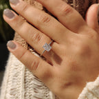 Radiant Cut Ring In White Gold
