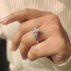 Marquise And Pear Diamond Ring