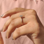 Oval Cut Diamond Ring In Solitaire Style