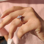 3 Stone Engagement Ring With Marquise And Kite Cut