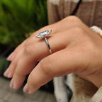 Hidden Halo Dutch Marquise Engagement Ring