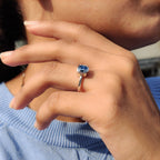 Cushion Solitaire Ring With Bezel Style