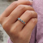 French Cut Half Eternity Band