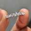 Marquise And Round Diamond Wedding Band In Half Eternity