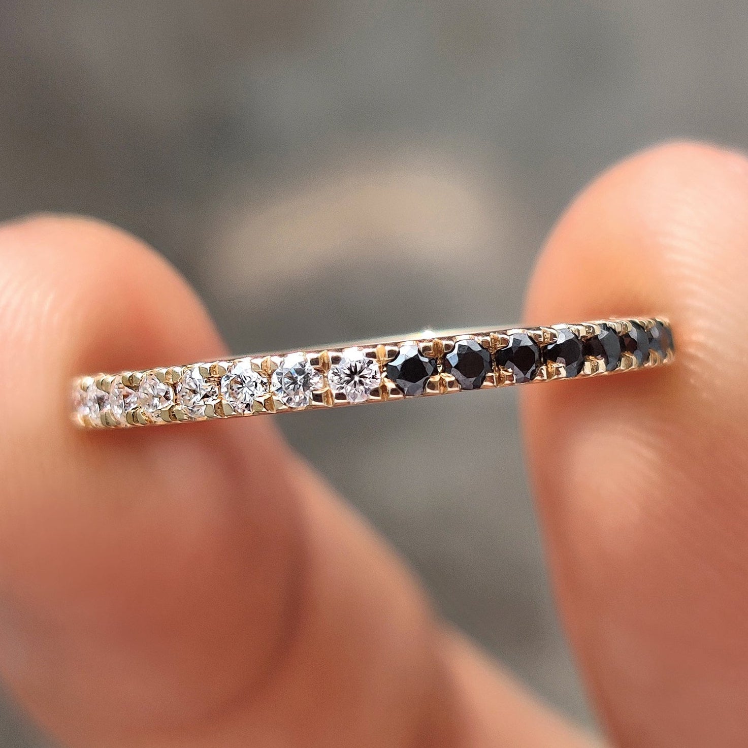 Round Cut Stackable Wedding Band Design